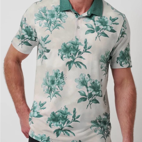 Men’s Travis Mathew Golf Featherweight Magnolia Polo Shirt Large NWT MSRP $105 - Picture 4 of 7